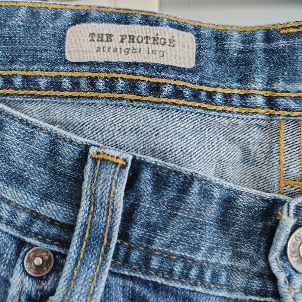 AG Protégé Classic Straight Leg Jeans 34/34 - Picture 4 of 13